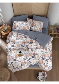 Resim Mystory Home Lastikli Çarşaflı Tek Kişilik Nevresim Takımı Etro 