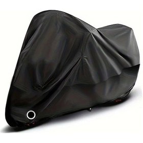 Resim Turcoshop11 Boyut M Siyah Motosiklet Örtüsü 190t Polyester Yüksek Kalite Pil Ceket 