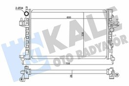 Resim KALE 347495 | Radyatör 01-Corsa.C-Combo 1.3D *Z13dt* 