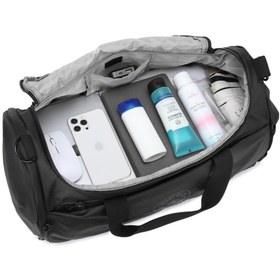 Resim Smart Bags Metalik Siyah Kumaş Spor Seyahat Çantası 3122 