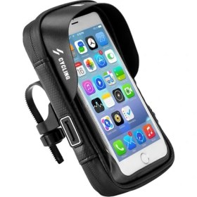 Resim Su Geçirmez Bisiklet Telefon Tutucu Çanta Kılıf Dokunmatik Ekran Mtb Bisiklet Motosiklet Tutucu Standı Kılıfı 5.8 6.0 Inç Smartphone Çanta | Telefon Tutucular duruş 