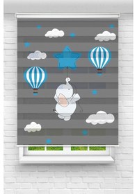 Resim Perdecizade Enxboy Mavi Yıldızlı Fil Dijital Baskılı Zebra Perde-cocuk Odası-stor Perde Tyc365d88d723c6e194189a00 Renkli 