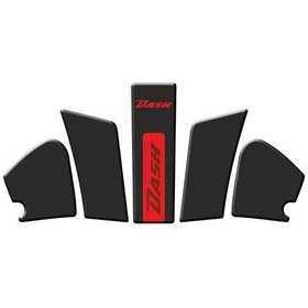 Resim Gogo Hero Dash 125 2022-2024 Tank Pad Set 002 Siyah/kırmızı 
