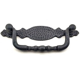 Resim Hobi Mobilya Tasarımı İçin 43x118mm Antika Oksit Pirinç Dövme Sallantı Kapı Kulbu Renkli 