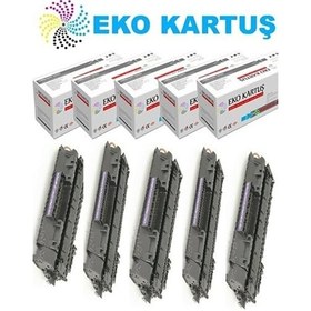 Resim Hp Laserjet P2055x 05a Ekonomik lı 5 Li Paket Uyumlu Ton 