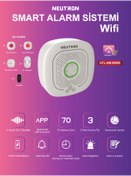 Resim NEUTRON Wi-fi Smart Alarm Ve Güvenlik Sistemi - Kablosuz Alarm Seti - App Ile Kontrol 