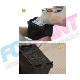 Resim FORPRİNT Hp 305 Siyah Kartuş Uyumlu Dolum Seti, Hp Deskjet 2710/272 