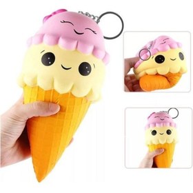 Resim Buldum Squishy 15 Cm Dondurma Gülen Yüz Sık Bırak Oyuncak Sukuşi Oyuncak Squishy Ice Cream Slow Rising 