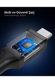 Resim Spigen USB-C to USB-C 1.2 Metre Kablo 240W Güç/PPS 2.0 Super Hızlı Şarj/40 Gbps Type-C Black - ACA09461 