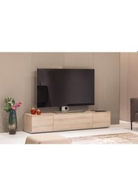 Resim Sonorous Sta200 Mol 200 Cm Tv Sehpası Ahşap Tekerlekli 