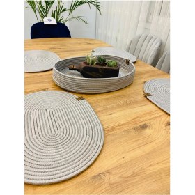 Resim Jütex Home Jüt Hasır Amerikan Servis Oval Supla ve Sepet 5 Li 