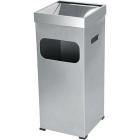 Resim Krom Kare Kolon Küllük 54 Lt, Şık ve Zarif Bahçe Aksesuarı 