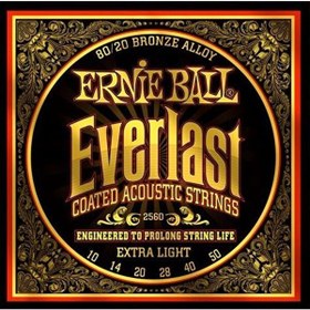 Resim Ernie Ball P02560 10-50 Coated Akustik Gitar Teli 