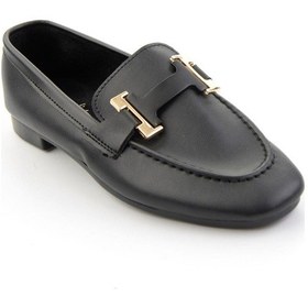 Resim Bambi Siyah Kadın Loafer Ayakkabı K01688012209 