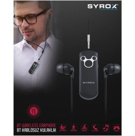 Resim Syrox Mx13 Kablosuz Kulakiçi Mikrofonlu Bluetooth Kulaklık 5.0 