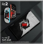 Resim Cloud011 Yeni Ns 2 İçin Ejderha Tasarımlı Çizilmeye Dayanıklı Nintendo Switch Kılıfı 