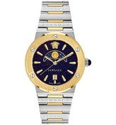 Resim Versace Quartz Erkek Kol Saati Vrscve7g00223 Altın - Mavi 