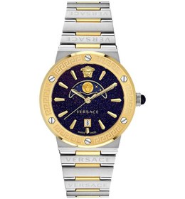 Resim Versace Quartz Erkek Kol Saati Vrscve7g00223 Altın - Mavi 