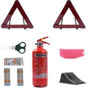 Resim KKDAVM Üçgen Trafik ve Ilk Yardım Seti Ekonomik 