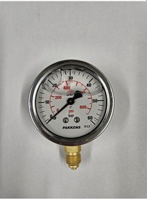 Resim Çap 63 ALTtan 60 Bar Gliserinli Manometre - Pakkens 