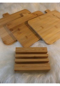 Resim 3lü Stantlı Bambu Kesme Tahtası Diğer 