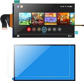 Resim Nintendo Switch Lite için Yedek Ekran, LCD Ekran Paneli + Yapışkan + Ekran Koruyucu Onarım Kiti Switch Lite için 