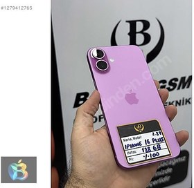 Resim Apple iPhone 16 Plus İkinci El TR | 128 GB | Pembe 