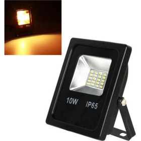 Resim 10W Amber Bahçe LED Çim Projektörü Seti, Fişli, Enerji Tasarruflu ve Dayanıklı 