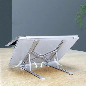 Resim Eco Center Jx-18 Laptop Stand Macbook Notebook Katlanabilir Taşınabilir Metal Standı,taşınabilir Laptop Standı 