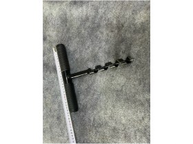 Resim Uçan Metal El Burgusu Metal Saplı El Matkabı Kamp Ekipmanı 24 mm 