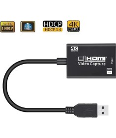 Resim Apera GA24 4K Video Capture Görüntü Yakalama Kartı HDMI 30hz Aktarım Ekran Kaydedici 