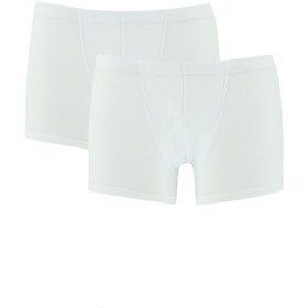 Resim Beyaz Comfort Hipster 2'li Pamuklu Boxer Seti 