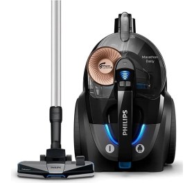 Resim Philips Çift Başlıklı Anti Alerjik 7000 Serisi Toz Torbasız Süpürge + Çay Makinesi ve Lambader Hediyeli 
