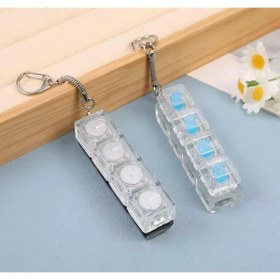 Resim NB market Işıklı klavye , stress giderici ses çıkaran ışıklı tuş takımı anahtarlık 