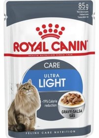 Resim Royal Canin Ultra Light Gravy Pouch Yetişkin Kedi Maması 6 x 85 G 