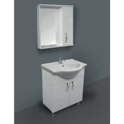 Resim Ece Banyo Domino 65 cm Banyo Dolabı - Beyaz 