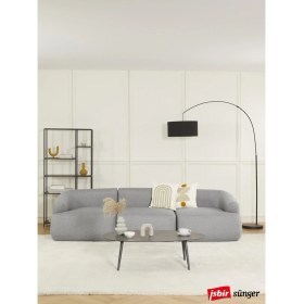 Resim Mobilya Depom Mode Togg Soft Kanepe 3 Modül 19 Gri Keten Kumaş Işbir Sünger (Evinize Tesliim) 