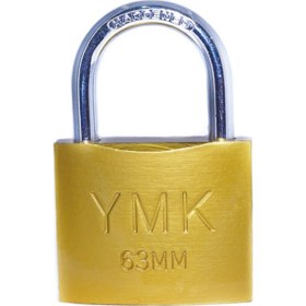 Resim Ymk Eko Sarı Boyalı Kısa Kancalı Asma Kilit 50mm 