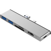 Resim Microsoft Surface Pro 7 HDMI Çevirici USB Çoklayıcı 4K USB-C Çevirici Dönüştürücü 