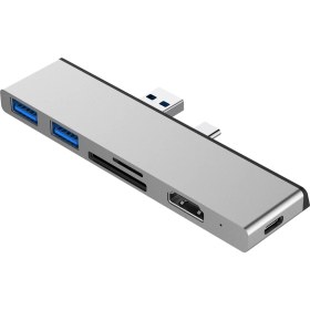 Resim Microsoft Surface Pro 7 HDMI Çevirici USB Çoklayıcı 4K USB-C Çevirici Dönüştürücü 