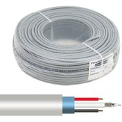 Resim Kamera Kablosu Cctv Bakır (Cu)2+1 2 X 0.50Mm 100 Metre Powermaste 