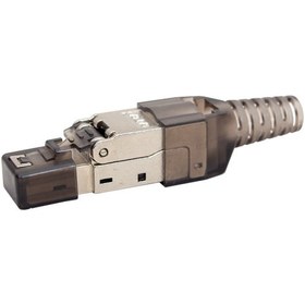 Resim PENSESİZ KOLAY BAGLANTILI METAL CAT6 STP JACK KONNEKTOR 