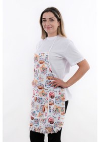 Resim Jarse Frilly İkili Paket Sıvı Geçirmez Su Geçirmez Mutfak Önlüğü Mektup 