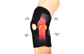Resim Medical Patella Destekli Diz Korsesi Ikili Sağ Sol Çapraz Bağ Menisküs Ağrısı Için Sporcu D 