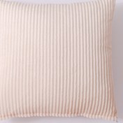 Resim 1 adet Korduroy Yumuşak Çizgili Atma Yastık Kılıfı 40.01cm x 40.01cm - Çağdaş Bej Dekoratif Yastık Kılıfı, Zip ile Yatak Odası, Kanepe, Oturma Odası için - Elde Yıkanabilir, İçerik Dahil Değil, Kanepe Dekoru | Korduroy Dokusu | Fermuarlı Kılıf, Dekoratif Yastık 