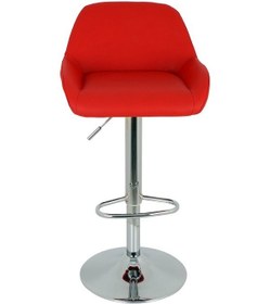 Resim Bürocci Texas Bar Taburesi - Kırmızı Deri - 9506S0116 Çok Renkli 