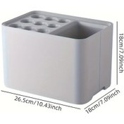 Resim Fochsia Gri Şemsiye Askılık, 10/15 Şemsiye Kapasiteli, Damlama Tepsili Modern Şemsiyelik Gri Şemsiye Askılığı Model 