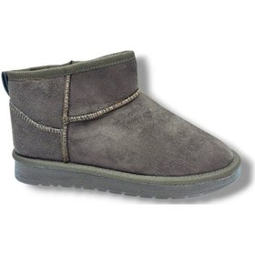 Resim Cakgo 034-26 Anatomik Süet Deri Kürklü İnce Taban Kadın Bot 36-40 Kahverengi 