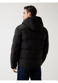 Resim Guess Stretch Puffa Jacket Erkek Şişme Mont M4bl21wgj42 M4bl21wgj42 Jblk Siyah 