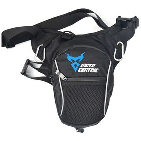 Resim Mufunye Motosiklet Bacak Çantası, Motosiklet Yarışı Sürme Çapraz Askılı Bel Ve Bacak Çantası, Sürücü Ekipmanı, Su Geçirmez, Mavi 